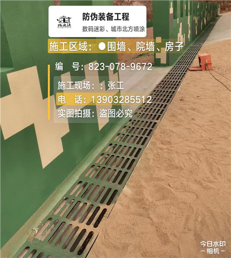 湛江 例如在抖音上有“迷彩墙，外围墙面挡 - 星空数码迷彩漆施工队